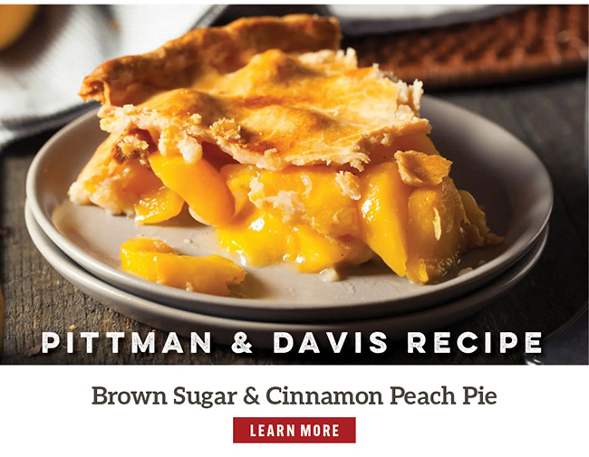 Pittman & Davis Brown Sugar & Cinnamon Peach Pie