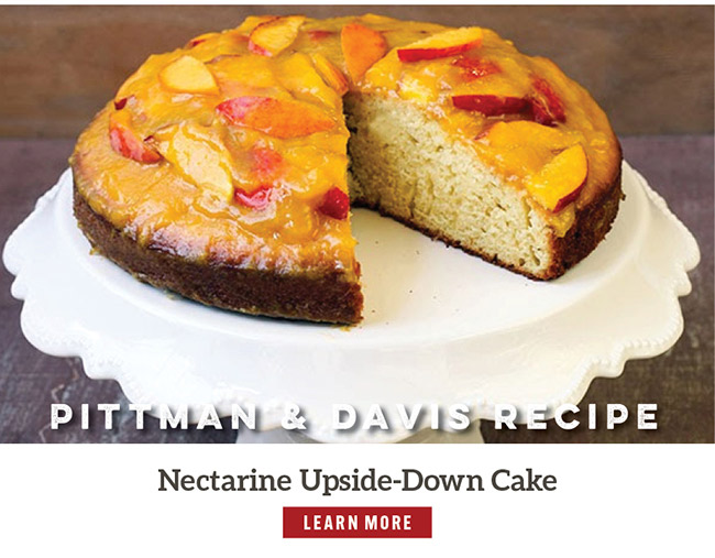 Pittman & Davis Nectarine Upside-Down Cake