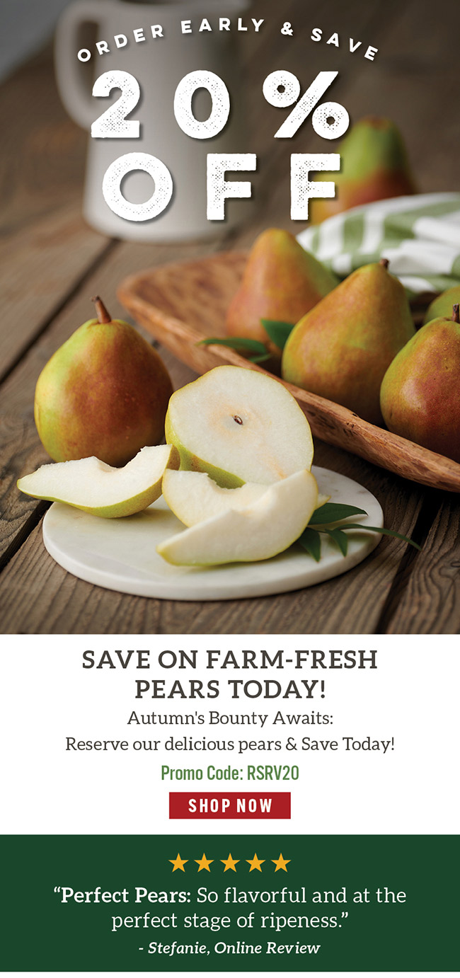 20% Off Pears