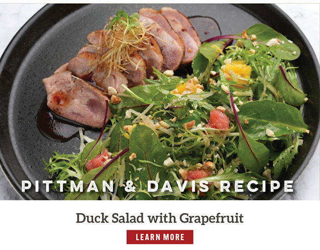 Pittman & Davis Duck Salad with Grapefruit